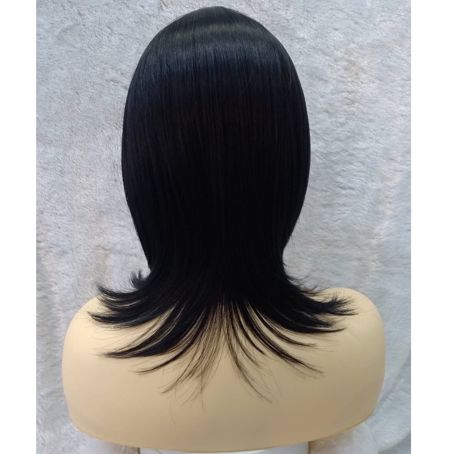 วิกผมงานดี  วิกผมผู้หญิง ฟรีตาข่ายคลุมผม Wig วิกผมแบบสวมครอบ ผมยาวมีหน้าม้า แฮร์พีช วิกผมยาวผู้หญิง001