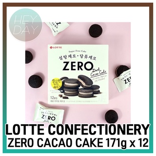 [Lotte Confectionery] Zero Cacao Cake ขนมขบเคี้ยว ช็อกโกแลต แคลอรี่ต่ํา มัลติทอล ขนมเกาหลี อาหารเด็ก ผู้ใหญ่ ขนมขบเคี้ยว ขนมขบเคี้ยว ขนมขบเคี้ยว 171 กรัม x 12 ชิ้น