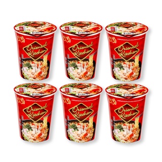 มาม่าคัพ บะหมี่กึ่งสำเร็จรูป ออเรียลทัล รสฮอตแอนด์สไปซี่ 65 กรัม x 6 ถ้วย Mama Cup Instant Noodle Hot Spicy 65 g x 6