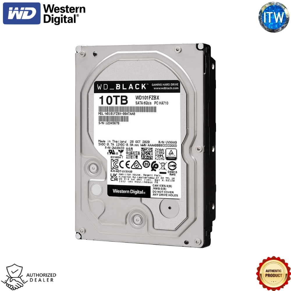 Western Digital WD Black | 10TB | 7200 RPM | SATA 6 Gb/s | 3.5” Internal Hard Drive HDD (WD101FZBX) #3