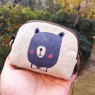 ซีโกลก้า ผ้าใบการ์ตูนน่ารักคุณภาพดี กระเป๋าใส่เหรียญ กระเป๋าใส่บัตร กระเป๋าสตางค์ เลขที่.812