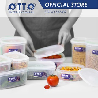 OTTO [เซต 8 กล่อง] กล่องถนอมอาหาร กล่องเก็บของสด กล่องแช่ตู้เย็น