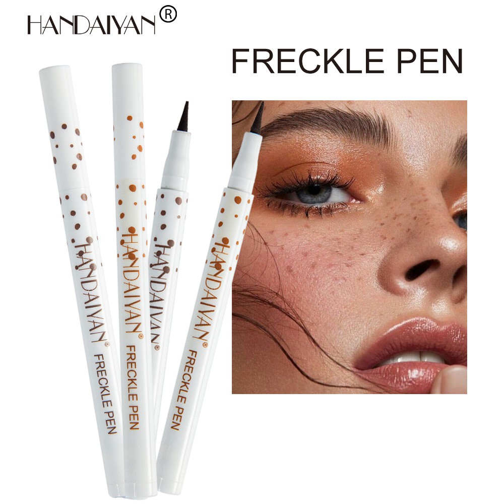 แฟชั่น HANDAIYAN Atural เหมือนจริง Freckle ปากกานุ่มสีน้ําตาล Freckle ปากกาแต่งหน้า Dot Spot ปากกา