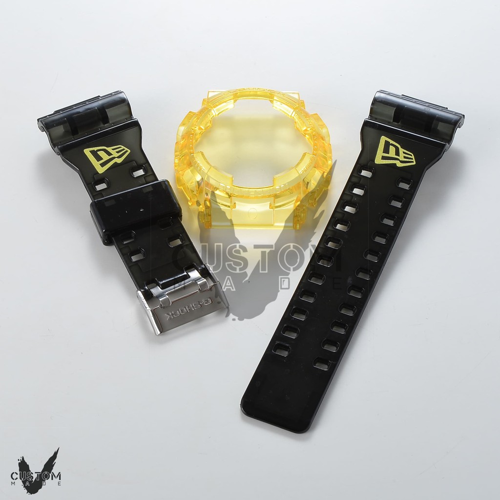 (Vcustom) GA / GD / GAX / GLX -100 ,110 , 120 CUSTOM PRINTING " NEW ERA" BAND AND BEZEL WATCH STRAPS