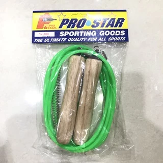 เชือกกระโดด ด้ามไม้ แบบ มี สปริง PRO STAR W-300 2.4 เมตร