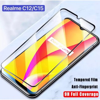 [ส่งจาทไทย] ฟิล์มกระจกนิรภัย เต็มจอ Realme C25 ฟิล์มขอบดำ ฟิล์มกันกระแทก Tempered Glass