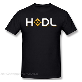 ผ้าฝ้ายแท้เสื้อยืด ผ้าฝ้าย พิมพ์ลายสกุลเงิน Bnb Cryptocurrency สีดํา แฟชั่นฤดูร้อน สําหรับผู้ชายS-4XL