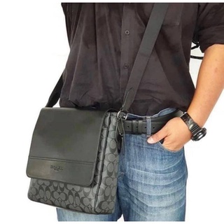กระเป๋า Coach Men Signature Houston Map Bag แท้💯 ส่งฟรี