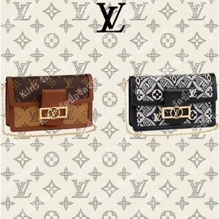 Louis Vuitton/ LV/ DAUPHINE กระเป๋าโซ่