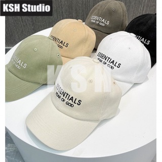 FOG หมวก ESSENTIALS cap double-line peaked cap tide brand high street soft top baseball cap men and women hat