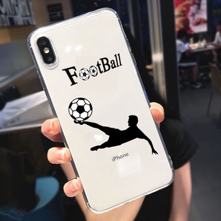 เคสโทรศัพท์มือถือ แบบใส ลายฟุตบอลตลก สําหรับ IPhone 15 14 13 Pro Max case football IP 13 12 11 Pro Max 6 6s 7 8