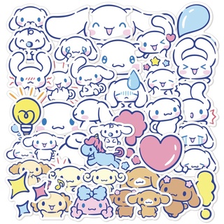 สติกเกอร์ ลายการ์ตูนสุนัขพุดดิ้ง Cinnamoroll สําหรับตกแต่งโทรศัพท์มือถือ จํานวน 40 ชิ้น