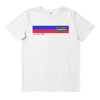 Oasis -- ทัวร์อเมริกา | เสื้อยืด พิมพ์ลายวงดนตรี | Merch เครื่องดนตรี | Unisex | วงดนตรีเมอร์ช | เสื้อยืด พิมพ์ลายดนตรี | Britpop / ร็อค