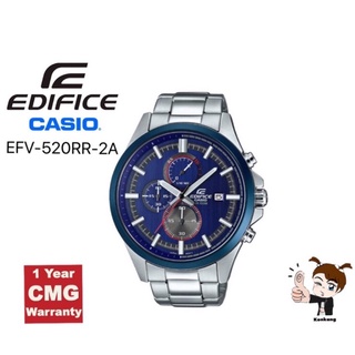 Casio Edifice รุ่น EFV-520RR-2AUDF สีน้ำเงิน ของแท้ 100% ประกันศูนย์ Cmg 1 ปี