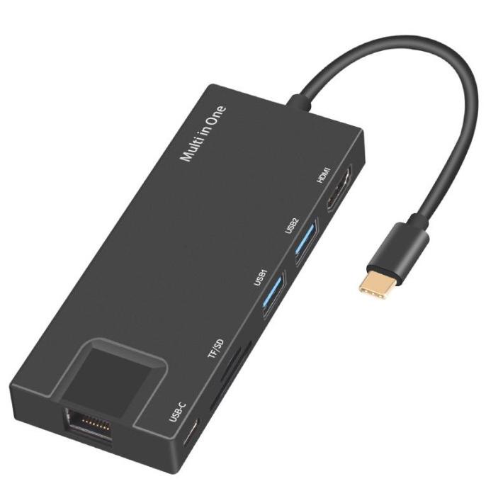 อะแดปเตอร์ Bubm Usb Type C Hub 7 In 1 Lan พร้อมที่ชาร์จ Pass-Through ...