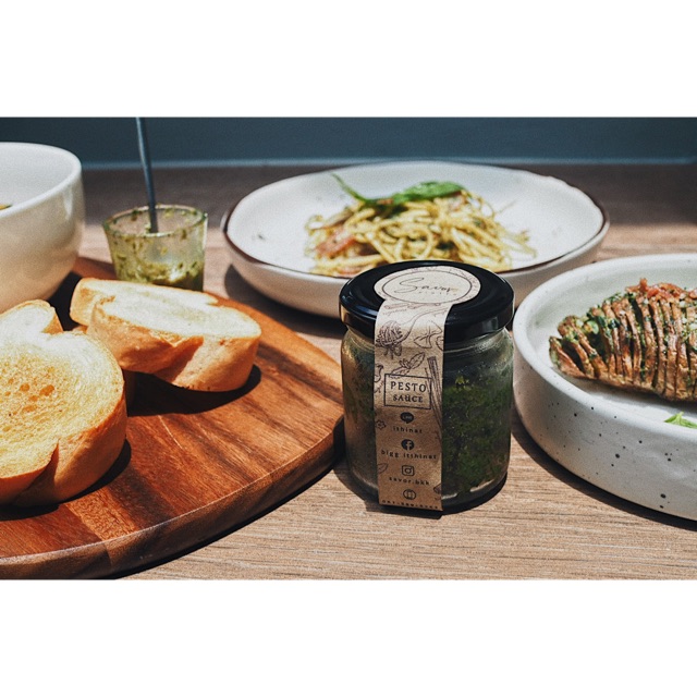ซอสเพสโต้ Pesto Sauce 200 ml homemade by Savor Bar