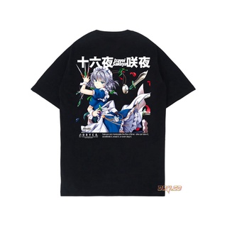 เสื้อยืดผ้าฝ้ายพิมพ์ลายขายดี เสื้อเชิ้ต Sakuya izayoi | เสื้อยืด พิมพ์ลายเกม Touhou LOSTWORD | Unisex ผู้ชาย ผู้หญิง | D