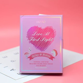 Hojo love eyeshadow อายแชโดว์​ Love At First light แพคเกจหัวใจ กล่องสีชมพู