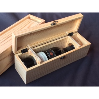 กล่องไวน์ ~ wine box  4"x13.5"x4.5"