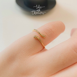 She with Cheewa | silver925 | liana ring แหวนเงินแท้ มินิมอล ไซส์จิ๋วว เหมาะสำหรับใส่นิ้วก้อย ปรับขนาดตามนิ้วได้ค่ะ