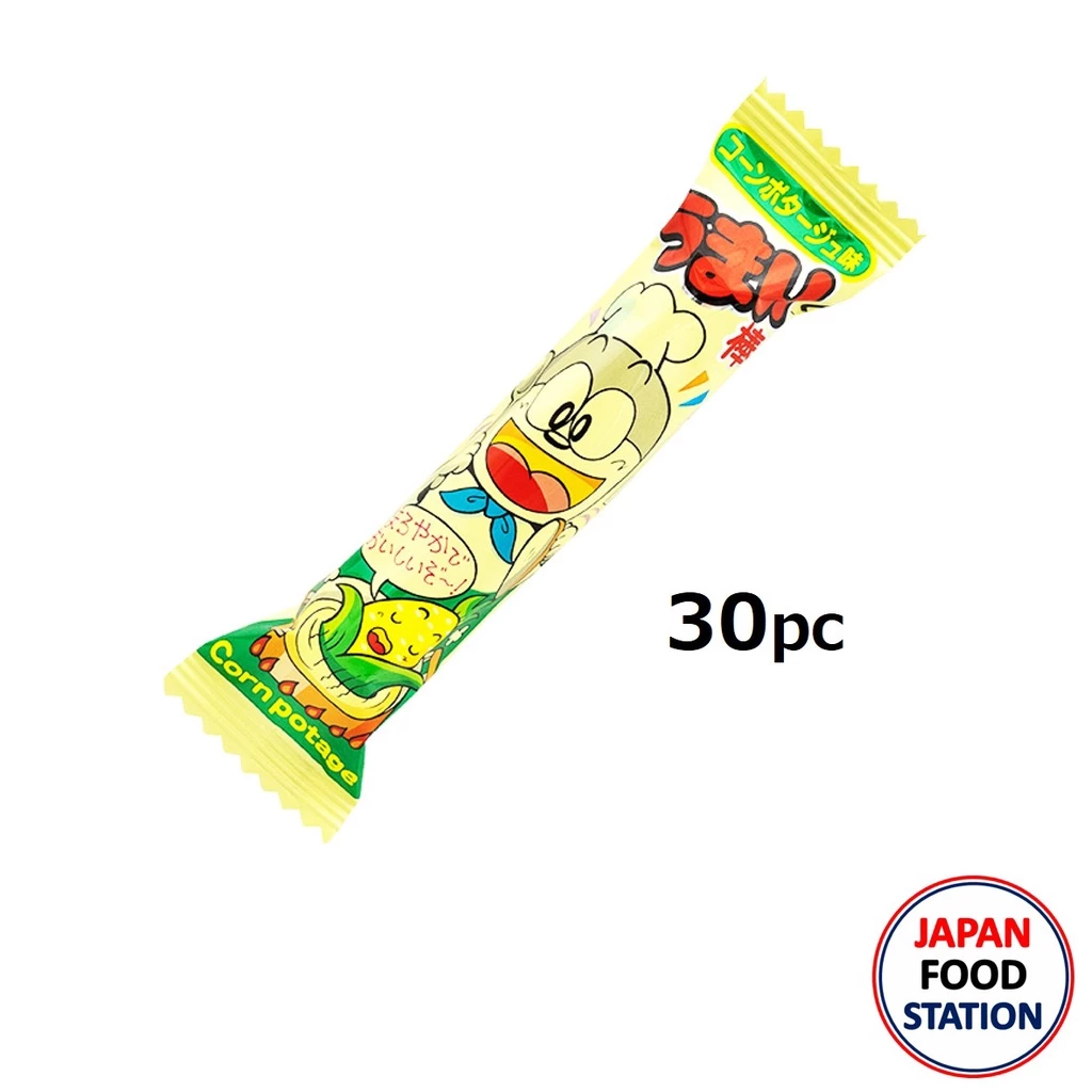 YAOKIN CORN PUFF POTAGUE AJI 30PC (3720) ขนมข้าวโพดอบกรอบรสข้าวโพด JAPANESE SNACK