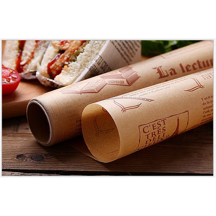 กระดาษรองอบหรือห่ออาหาร ลายหนังสือพิมพ์ (30cm.x8m.) รูปที่ 8
