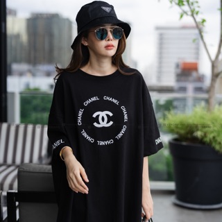 พร้อมส่ง‼️ เสื้อยืด CC OverSize คัตติ้งเนี๊ยบ