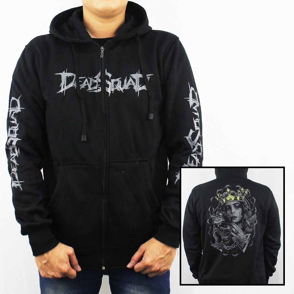 DEADSQUAD MUSIC HOODIE JACKET ML XL XXL - DEADSQUAD HEAVY METAL JACKET - DEADSQUAD UNDERGROUND JACKE