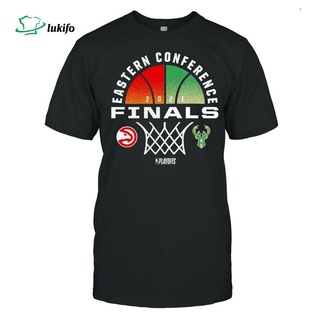 [S-5XL] เสื้อยืด พิมพ์ลาย Atlanta Hawks Vs Milwaukee Bucks 2022 คุณภาพสูง สําหรับงานปาร์ตี้