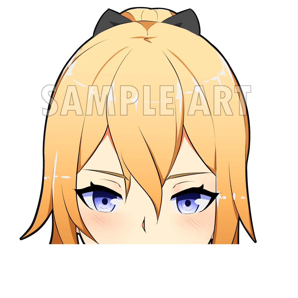 Jean Genshin Impact สติ๊กเกอร์ 2 ชิ้น Fan-Made Sticker Kokomi Genshin Impact Sticker โคโคมิ Peeker S