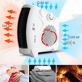 ✲"ready stock" 200-500W Portable Room Floor Upright Flat Electric Fan Heater Hot &amp; Cold