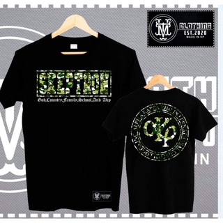 เสื้อขาว - เสื้อยืดสําหรับผู้ชาย☁L. AKP SKEPTRON ลายพราง (DTF PRINT) / เสื้อผ้า/ เสื้อยืดสําหรับผู้