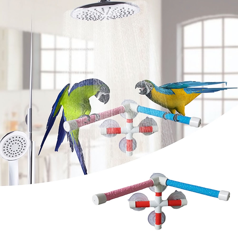High Quality Parrot Bath Shower Standing Platform Rack Parrot Climbing ...