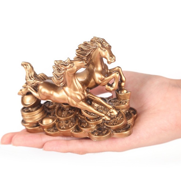 ม้ามงคล เสริมฮวงจุ้ย ประสบความสำเร็จ รุ่งเรือง Success Of Feng Shui Lucky Double horse business gifts