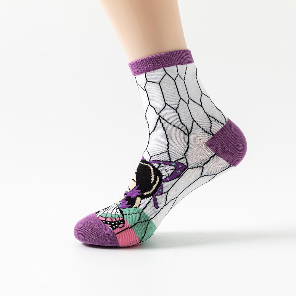 LACYES 5Pairs/set Cosplay Sock Kimetsu no Yaiba Japanese style Demon ...