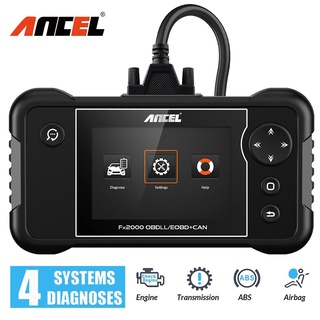 Ancel FX2000 OBD2 เครื่องสแกนเนอร์อ่านโค้ดเครื่องยนต์ ABS วิเคราะห์รถยนต์