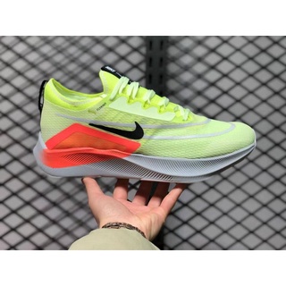 NIKE Zoom Fly 4 Barely Volt/Black/Hyper Orange CT2392-700 รองเท้าวิ่ง