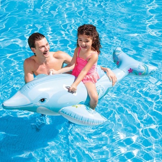 INTEX แพ แพเป่าลม แพยางเป่าลม Lil"Dolphin Ride-On รุ่น 58535