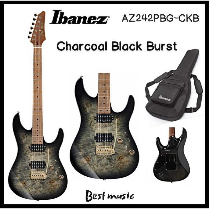 กีตาร์ไฟฟ้า Ibanez Premium AZ242PBG-CKB