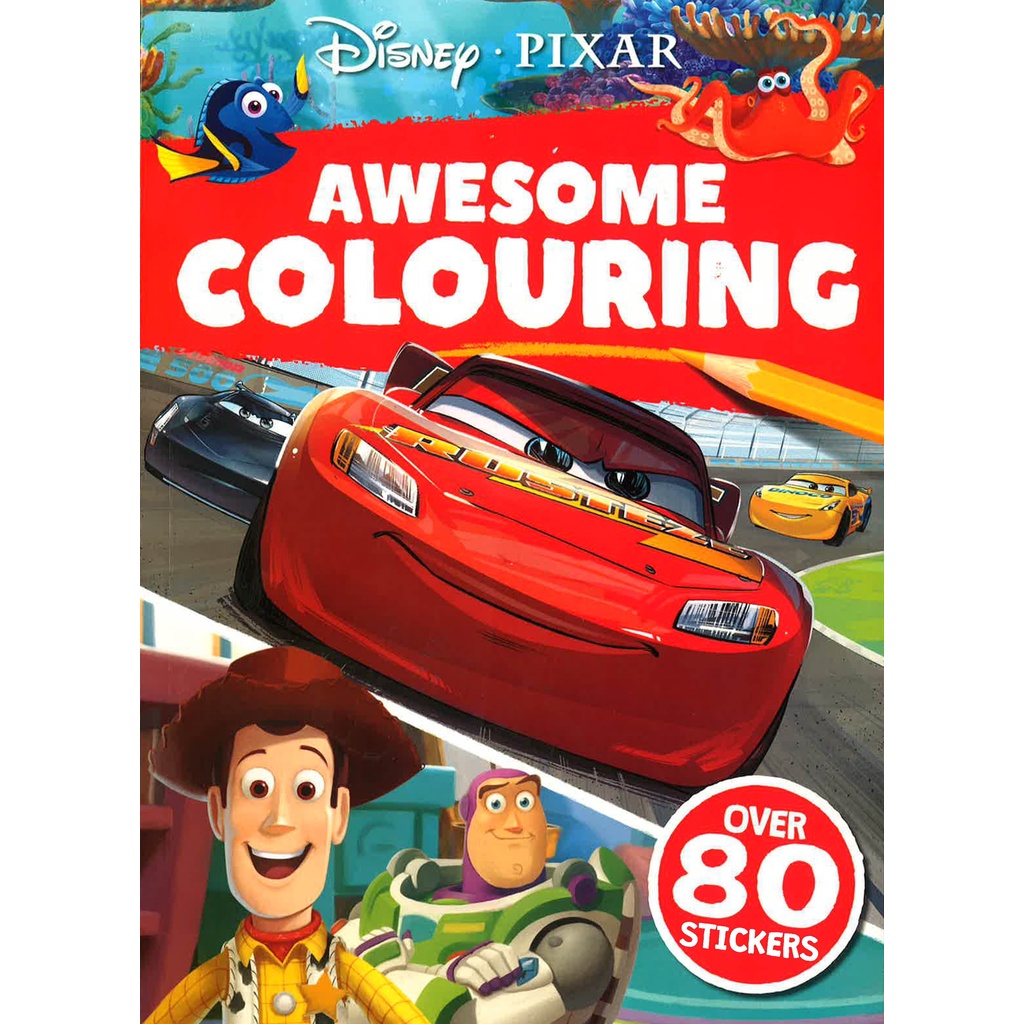BBW หนังสือ *Colouring Play Disney: Disney Pixar Mixed: Awesome Colouring ISBN: 9781788106450