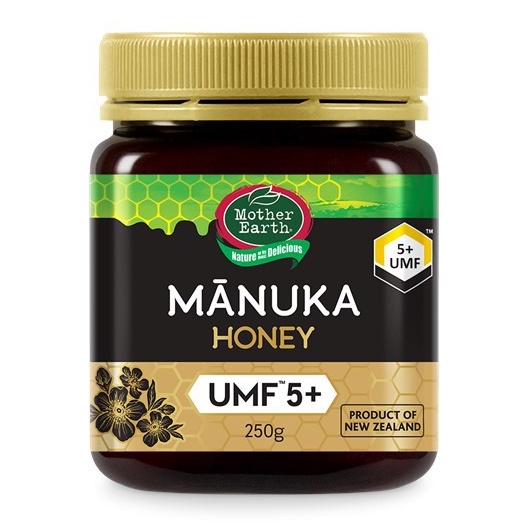 Mother Earth น้ำผึ้งมานูก้า น้ำผึ้งประโยชน์สูงสุดในโลก UMF 5+ Manuka Honey (250g)
