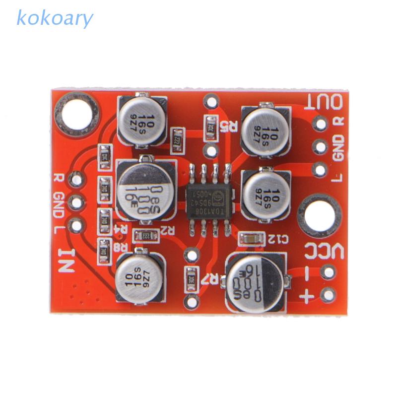 KOK DC 5V-15V 12V AD828 Stereo Preamp Power Amplifier Board Preamplifier Module