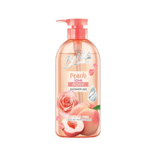 Benice love me peach shower gel peach love rosy 450 ml บีไนซ์ ชาวเวอร์ เจล พีช เลิฟ โรซี่ ขวดปั๊ม ขนาด 450มล