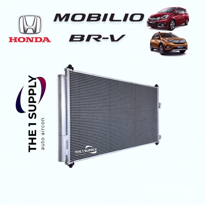 แผงแอร์ Honda Mobilio BRV Condenser โมบิลิโอ บีอาร์วี แผงร้อน คอยล์ร้อน รังผึ้งแอร์