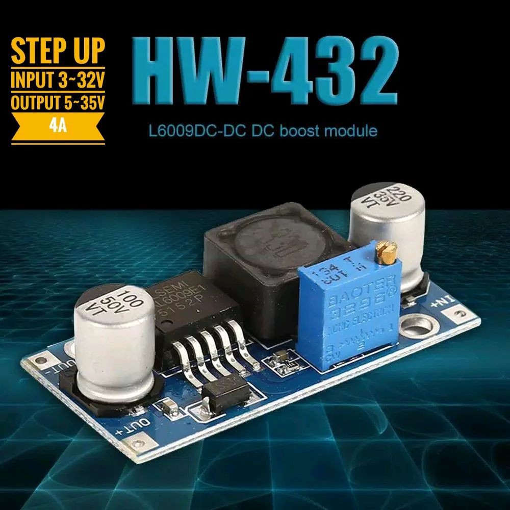 XL6009 DC ปรับ Boost Step Up Converter แหล่งจ่ายไฟ 4A
