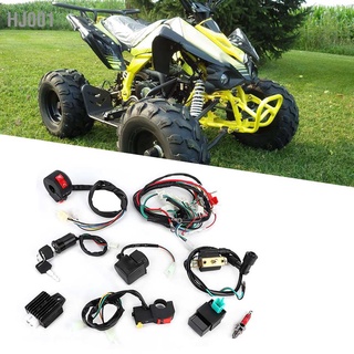 Hj001 ชุดสายไฟโซลินอยด์คอยล์เรียงกระแส Cdi สําหรับรถ Atv Quad Bike 50Cc 70Cc 110Cc 125Cc