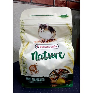 อาหารแฮมสเตอร์ อาหารหนู Nature Mini Hamster(เนเจอร์มินิแฮมสเตอร์) ขนาด 400g.