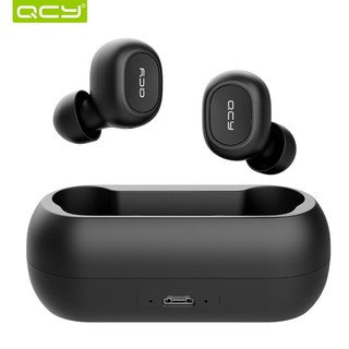 QCY QS1 TWS 5.0 หูฟังบลูทูธไร้สาย สเตอริโอ 3D ไมโครโฟนคู่ - สีดำ