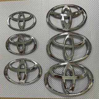 โลโก้* TOYOTA สีชุบโครเมี่ยม ราคาต่อชิ้น