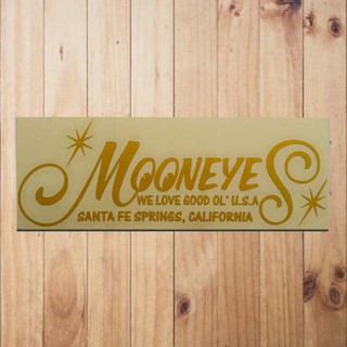 Mooneyes สติกเกอร์ข้อความ USA